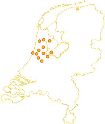 Kaart van ons werkgebied